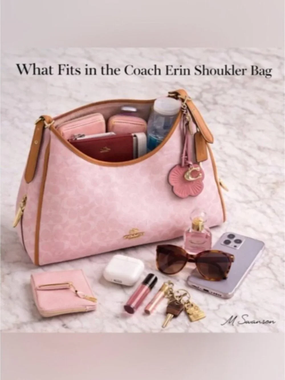 NEW Coach Erin Shoulder Bag In Signature Canvas With Charms NWT - Picture 10 of 10